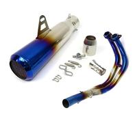 Motorcycle Exhaust Pipe Modification Motorcycle Exhaust Full System Suitable For Yamaha YZF MT07 FZ07(Style 3)