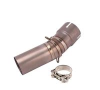 Motorcycle Exhaust Pipe Motorcycle Exhaust Mid Link Pipe Espace Slip On For B&MW F650GS F700GS F800GS F800R F800GT 2009-2016(Titanium Alloy)