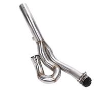 Motorcycle Exhaust Pipe, Motorcycle Exhaust Middle Link Tube Exhaust Catalyst Delete Pipe Exhaust Pipe Connector Replacement for Shiver 750 750 GT 2008-2017 Exhaust pipes and fittings