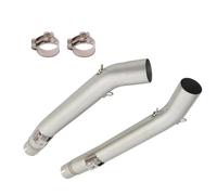 Motorcycle Exhaust Pipe Muffler 51mm Link Middle Tube For Suzuki For V-strom 1000 DL1000 2002-2013
