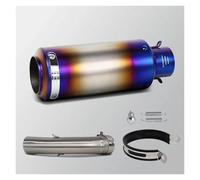 Motorcycle Exhaust Pipe Muffler For 390ADV For 250ADV 390 ADV 250 Adventure Motorcycle Exhaust System Slip On Line Middle Link Pipe Connect Project Muffler(TYPE-F)