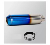 Motorcycle Exhaust Pipe Muffler For GSXS150 TNT125 MT15 ZX6R NMAX GPR150 450SR 800NK GY6 For Tank Zuma ZT125 Motorcycle Exhaust Universal 51mm Project Muffler(B BU)