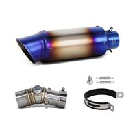 Motorcycle Exhaust Pipe Muffler For Kawasaki For ER6N ER6F Slip On Line Exhaust Motorcycle Project Muffler Connect Stainless Adapter Middle Pipe(L)