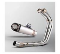 Motorcycle Exhaust Pipe Muffler For MT07 For FZ07 For XSR700 Tracer 7 2014-2025 R7 2021-25 Manifold Project Muffler Full System Motorcycle Exhaust Modify Kit(C 2014-2024)