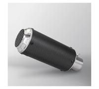 Motorcycle Exhaust Pipe Muffler For NVX For ADV150 NK250 ZX25R CB650R MT03 RS457 G310R Universal 51MM C28 Motorcycle Exhaust Tail Pipe Carbon Muffler(A)