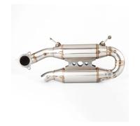 Motorcycle Exhaust Pipe Muffler For Polaris RZR XP/XP4 Turbo RZR Turbo S/S4 2016-2021 All Turbo Models Motorcycle UTV Exhaust Muffler Slip On