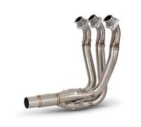 Motorcycle Exhaust Pipe Muffler For Triumph For Street Triple 765 765R 765S 765RS 2017-2024 Motorcycle Exhaust Manifold Compatible OE Muffler Titanium Escape Pipe(A STAINLESS OEM)