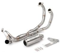 Motorcycle Exhaust Pipe Muffler For YZF MT07 FZ07 FZ-07 MT-07 FZ MT 07 XSR700 2014-2023 Slip On Exhaust Front Link Pipe Muffler Exhaust(Color 3)