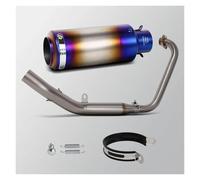 Motorcycle Exhaust Pipe Muffler For Zontes For ZT125 U1 G1 Z1 Z2 2021-2025 Motorcycle Exhaust Full System Modify Header Pipe Project S1 Muffler Escape Racing Line(E)