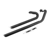 Motorcycle Exhaust Pipe Muffler Tip For V Star XVS1100 For Custom For Drag 1100 Motorcycle Part Dual Exhaust Full System Slash Cut Muffler(Matte Black)