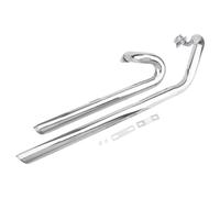 Motorcycle Exhaust Pipe Muffler Tip For V Star XVS1100 For Custom For Drag 1100 Motorcycle Part Dual Exhaust Full System Slash Cut Muffler(Chrome)