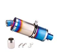 Motorcycle Exhaust Pipe Muffler Universal 36-51mm Motorcycle Muffler Exhaust Pipe Modified Universal Stainless Steel(TYPE-E)