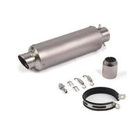 Motorcycle Exhaust Pipe Muffler Universal Motorcycle Real LeoVince E-Mark Slip On Exhaust Pipe Muffler Escape Moto For R1 For R3 R6 CBR300(Type C)