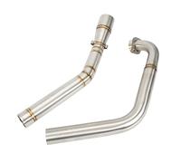 Motorcycle Exhaust Pipe, Rustproof Stainless Steel Performance Exhaust Smooth Fit Durable Construction for Riders in Street Racing Daily Commuting and City Riding