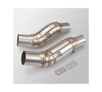Motorcycle Exhaust Pipe Stainless Steel Mid-section Carbon Fiber Tail Section Set Muffler Escape Link For Z1000 2010 2011-2020(Style A)