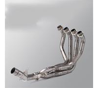 Motorcycle Exhaust Pipe Titanium Alloy Front Middle Link Pipe Modified The 51MM Exhaust Muffler For Z1000 2010-2024