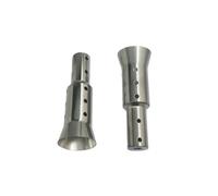 Motorcycle Exhaust Pipe Universal 51mm Motorcycle Exhaust Muffler Pipe Removable DB Killer Silencer Sound Reducer(2 Pcs-B)