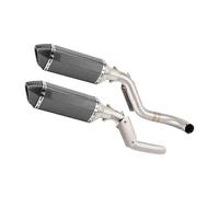 Motorcycle Exhaust Pipe With High Level Mid Link Pipe For VTR 1000 F For Superhawk 1997 1998 1999 2000-2006(Style 8)