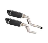 Motorcycle Exhaust Pipe With High Level Mid Link Pipe For VTR 1000 F For Superhawk 1997 1998 1999 2000-2006(Style 7)