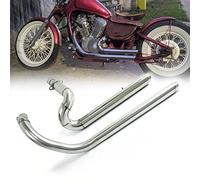 Motorcycle Exhaust Pipe With Muffler Removable Silencer Accessories For Steed Shadow 600 400 VLX600 VLX400 VT400 C VT600C VT600