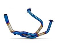 Motorcycle exhaust pipe XL600V For Honda XL650V For Transalp 600 650 XL600 XL650 Motorcycle For Escape Manifold Kit(B BLUE)