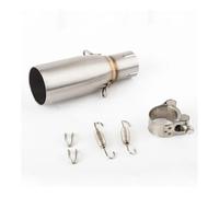 Motorcycle exhaust silencer 51mm Motorcycle Exhaust Middle Link Pipe Muffler Adapter Section Adjust Tube For Beverly X10 MP3 125 250 300 250LT 300L