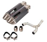 Motorcycle Exhaust Silencer For CRF450R CRF 450RX 2015-2016 Motorcycle Exhaust Escape Middle Link Pipe Muffler With DB Killer Stainless Steel