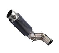 Motorcycle Exhaust Silencer For Ninja For Z900 2017-2026 Motorcycle Exhaust Alloy Adapter Middle Link Pipe 60mm Escape Racing Line