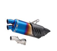 Motorcycle exhaust silencer Motorcycle Exhaust Slip On For R1200GS R1200 GS For Adventure ADV Modified Double Hole Muffler Middle Pipe(TYPE-B,Muffler)