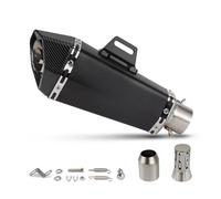 Motorcycle exhaust silencer Motorcycle Exhaust Universal 51MM Interface Muffler Middle Section For MT15 R3 CBR500R(Style B)