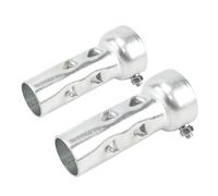 Motorcycle Exhaust Silencer Muffler Pipe 2Pcs 100/200mm*47mm Universal Motorcycle Exhaust Silencer Muffler Silencer 50mm/2" Drag Pipes Motorbike Exhaust Silencer