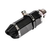 Motorcycle Exhaust Slip On For Kpr150 Horizon 350r3r25 Gsx Ninja250 For Z400 Z 400 Modified Small Hexagonal Model Universal Modification Parts(H370mm double hole)