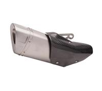 Motorcycle Exhaust Slip On For MT-10 R1M MT10 YZF For R1 2015-2021 Motorcycle Carbon Fiber Cover Escape Moto Bike Muffler Mid Link Pipe Exhaust System(Laser - R1)