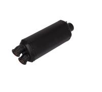 Motorcycle Exhaust Slip On For Z900 FZ6 N NMAX 155 Hornet 600 51MM Universal Motorcycle Double Hole Exhaust Pipe Muffler(Laser-B)