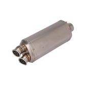 Motorcycle Exhaust Slip On For Z900 FZ6 N NMAX 155 Hornet 600 51MM Universal Motorcycle Double Hole Exhaust Pipe Muffler(Laser-A)