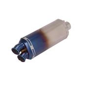 Motorcycle Exhaust Slip On For Z900 FZ6 N NMAX 155 Hornet 600 51MM Universal Motorcycle Double Hole Exhaust Pipe Muffler(Laser-C)