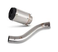 Motorcycle Exhaust Slip On Line Pipe For CBR650R CBR650F CB650R CB650F 2014-2025 Motorcycle Exhaust Pipe(B STAINLESS)
