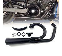Motorcycle Exhaust System Black 2 In 1 Muffler Accessories For Harley Night Rod 2003 2004 05 06 2007 2008 2009 2010 11 12 13 14 15 16 17 18 19 2020 2021
