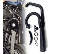 Motorcycle Exhaust System Black For Harley Davidson Night Rod V-Rod Muscle Luther 2003 2004-2021 2 In 1 Muffler Accessories