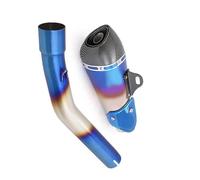 Motorcycle Exhaust System Blue Mid Link Pipe 350mm Muffler DB Killer For Yamaha Tenere 700 Rally Edition 2020 2021 2022 2023