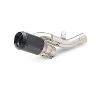 motorcycle exhaust system For Ninja For ZX6R For ZX-6R 636 2009-2024 Escape Motorcycle Exhaust Middie Link Pipe 51MM Slip-On With Carbon Muffler Tips(B)