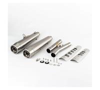 Motorcycle Exhaust System For Triumph For Scrambler 900 Muffler 2017-2023 2024 2025 Slip On Silencers Motorcycle Muffler Exhaust(A-With silver cover)