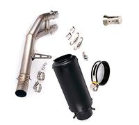 Motorcycle Exhaust System Mid Link Connect Pipe Muffler Tail Vent Tip Removable DB Killer For R1 YZF-R1 MT-10 FZ10 2015 2016 2017 2018 2019 2020