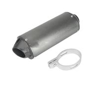 Motorcycle Exhaust System Modified Universal 38mm 32mm 28mm Motorcycle Exhaust Muffler Tip Pipe For 125 150 160cc Dirt Pit Bike ATV(28mm titanium)