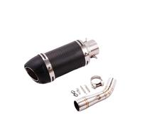 motorcycle exhaust system Motorcycle Exhaust Pipe For Benelli For 502c Carbon Fiber Muffler with DB Killer, Middle Link and Catalyst Delete