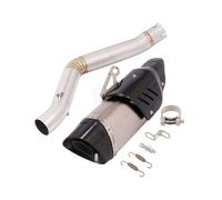 motorcycle exhaust system Motorcycle Exhaust Pipe For Benelli For 502c Carbon Fiber Muffler with DB Killer, Middle Link and Catalyst Delete