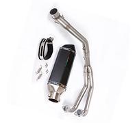 Motorcycle Exhaust System Muffler Tail Pipe 51mm Front Connect Link Tube Stainless Steel DB Killer For R25 YZF-R25 2015 16 17 18 19 2020 2021 2022