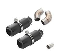 Motorcycle Exhaust System Pipe Middle Mid Link Tube With Tail Tips Muffler For Ducati For Monster 695 696 795 796 1100 exhaust(Style 1)