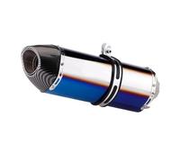 Motorcycle Exhaust System Universal 51mm Motorcycle Imitation Carbon Exhaust for Pipe Muffler Single for Hole Stainless Steel for R77(A)