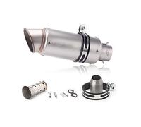 Motorcycle Exhaust Tail Escape Modify Link Pipe Carbon Muffler Slip On For Z800 900 Z1000 Zx6r Zx10r 51mm Automotive(4)